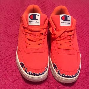 Champion men’s super court low groovy papaya